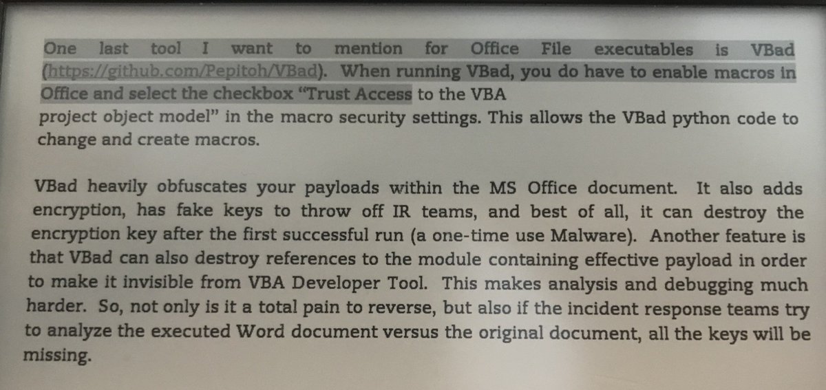 Pepito_oh's tweet photo. #VBad mentioned in "The Hacker Playbook 3: Practical Guide To Penetration Testing" (https://t.co/YIRzPqV4mH ) 🤓 https://t.co/iDWawcMRQS