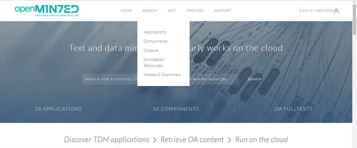 Comment exploiter la plateforme logicielle <a href="/openminted_eu/">OpenMinTeD</a> par Robert Bossy de #Bibliome #MaIAGE @INRA_IDF #OMTDay