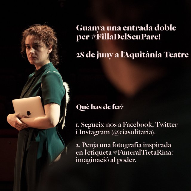 ciasolitaria's tweet photo. CONCURS #FILLADELSEUPARE 💥🔫
Voleu guanyar una entrada doble per l'estrena de "Filla Del Seu Pare" a l'@Aquitaniabcn el 28 de juny? En sortegem dues, teniu temps fins el 10 de juny!

Aquí teniu les instruccions: https://t.co/NCbskPyITw