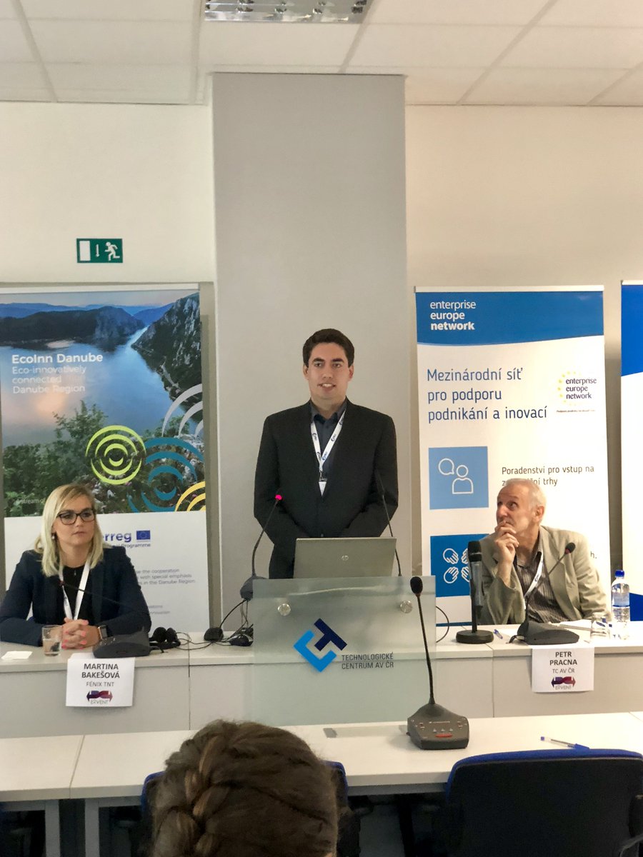 VitCermak's tweet photo. It was a honor for me to attend an international seminar E2VENT on 30th May at Technology centre AV ČR in Prague. I presented here project @EcoInnDanube focusing on energy saving technologies and environmental friendly innovation. #E2VENT https://t.co/9YbCgkdfxs
