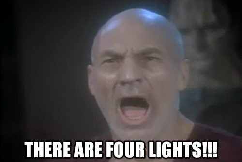 Weber on Twitter: "There are four lights. https://t.co/bBPtKQymcr" / Twitter