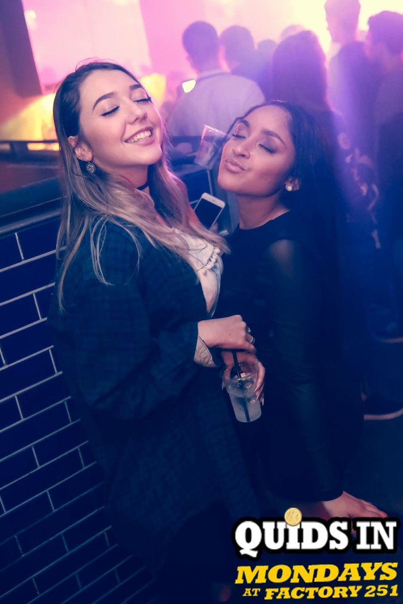 MancStudent2018's tweet photo. Need some plans for your Monday night? 😛

Quids In @ Factory251 is the place to be 🎶💸

3 floors of music and 6 DJ’s all in one building 💥😱 https://t.co/u4kwhCsbne