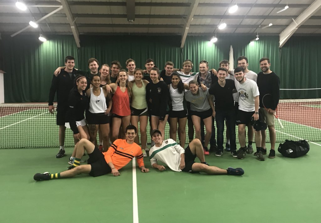 Exalumni's tweet photo. Thanks to everyone who joined our 1st Sports Day! In its inaugural year the John Gilbert Trophy was won by the Alumni after a 2-1 win following matches in Golf (Students), Badminton (Alumni) and Tennis (Alumni).
@ExeterUniTennis @EUGC1 @johngilbertJGFR #BleedGreen #ExeterForever https://t.co/fVhgcg4Brx