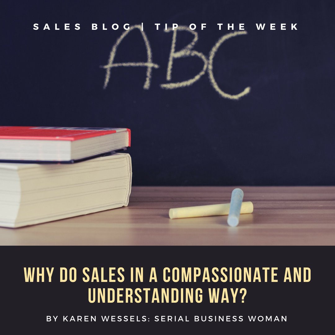XOrdinaryWomen's tweet photo. Sales Blog | Tip of the Week: Why do sales in a compassionate and understanding way? by @karen_wessels
Read the full article here:
https://t.co/dAUozD8j9n #MemberArticle #SalesTips https://t.co/lpuzJT4aKR
