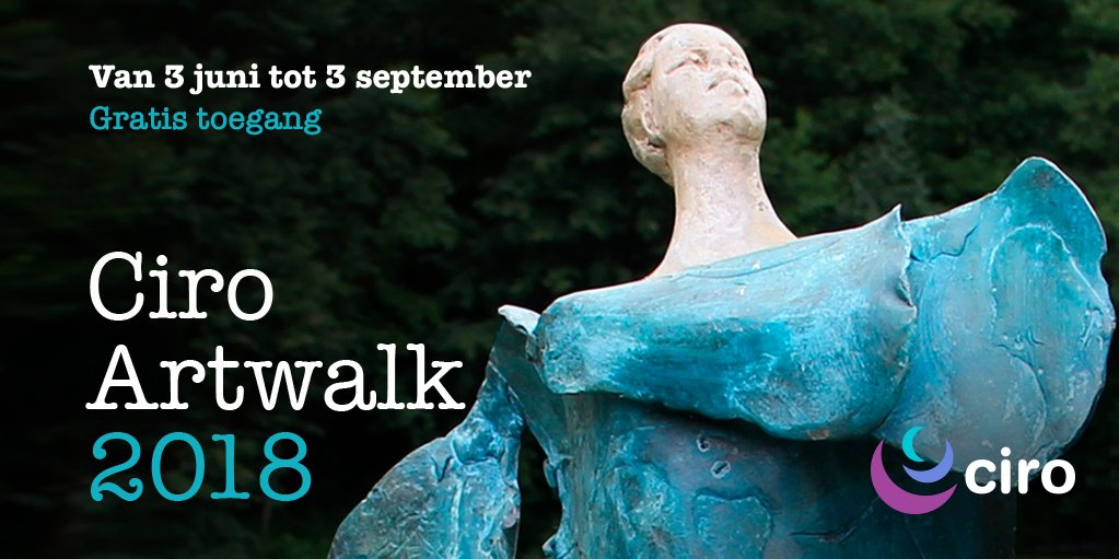 De Ciro Artwalk is weer van start gegaan! Ook onze kunstwandeling in het groen bezoeken? Kijk op: ciro-horn.nl/artwalk