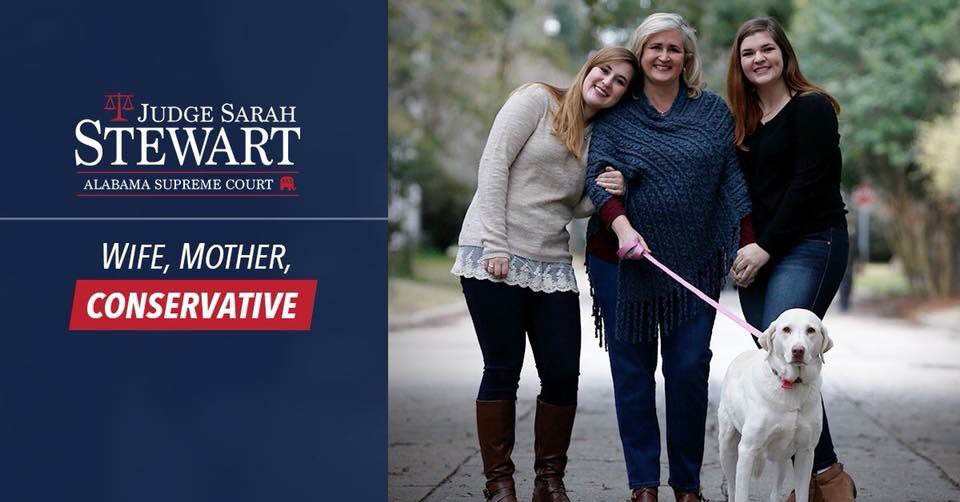 Tuesday is Election Day! Vote conservative Judge Sarah Stewart for Alabama Supreme Court #alpolitics #algop