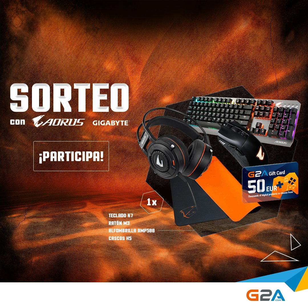 G2A_ES's tweet photo. ¡Atención SORTEO! con los amigos de @aorus_es 😍
 
Sigue los pasos aquí: https://t.co/cF4kR0rS53

Finaliza el próximo: 28 de junio ⏳ https://t.co/P2Ft5baIuH