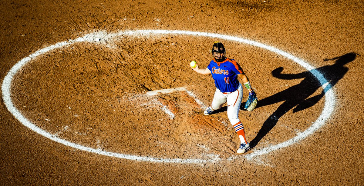 kelly_kross's tweet photo. From the rooftop of ASA Hall of Fame Stadium in OKC, Florida Gator pitcher Kelly Barnhill delivers a pitch against the Sooners. https://t.co/uPE3ik0qUb