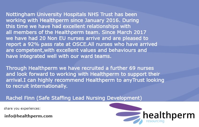 HealthPerm's tweet photo. Healthperm is proud to share, our business partners experiences working with us #JoinHealthperm
#Nursing #NHSTrusts #NUH https://t.co/LdajPOMj8f