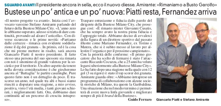 MilanoCityFC's tweet photo. @La_Prealpina di oggi https://t.co/FCDZnds8tU