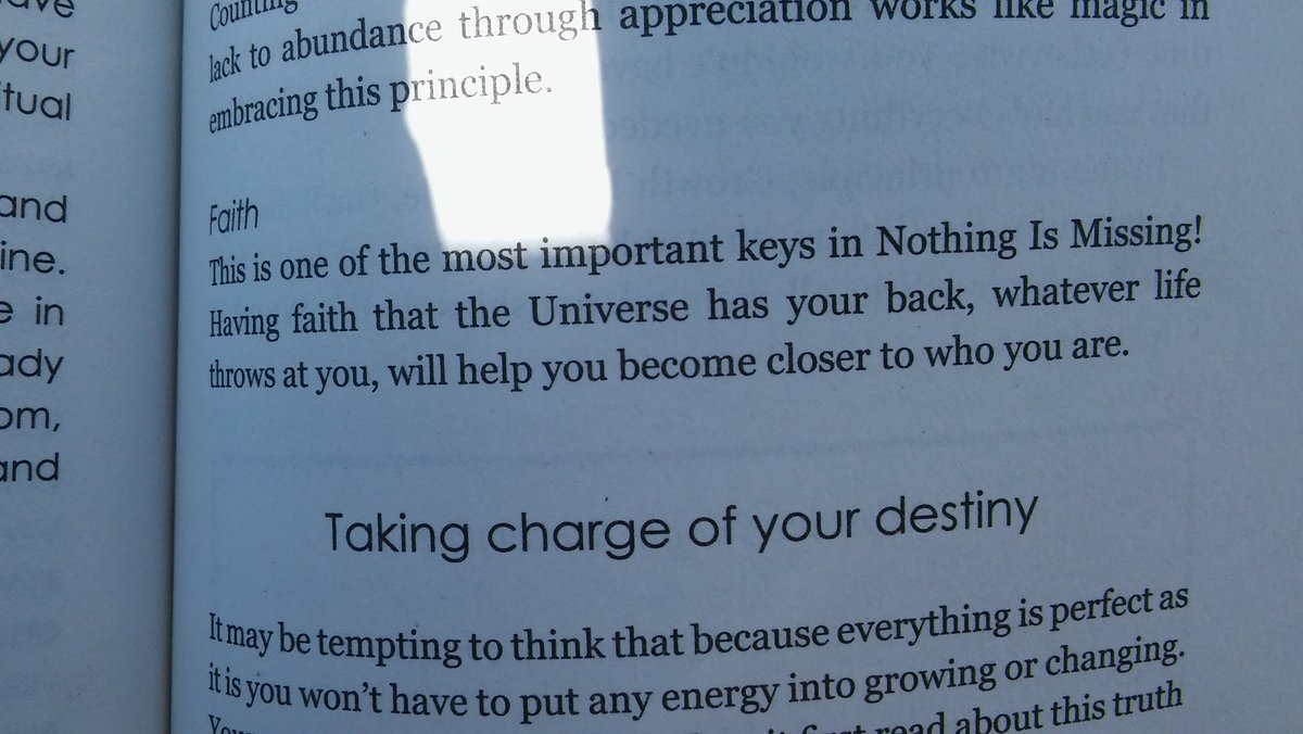 GCMind's tweet photo. #Oh_My_George mindfulness #Nothingismissing #onlyatSOA #teamcuc' the universe has my back, whatever life throws at it' https://t.co/V9Wh0fs5Fr