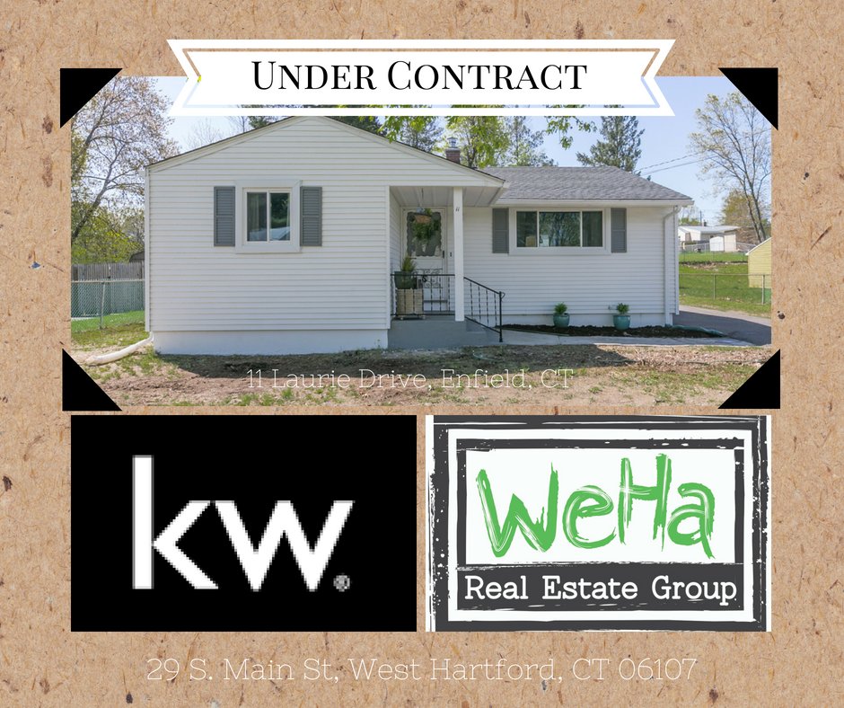 TheWeHaTeam's tweet photo. 🏡UNDER CONTRACT🏡
#WEHAREALESTATEGROUP #REALESTATE #CTREALESTATE #HOMESALES https://t.co/SfBu4rwWnE