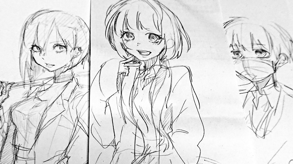 企画用のキャラが出来てきたけど、ちょっと変わるかも
色々設定考えるの楽しい 