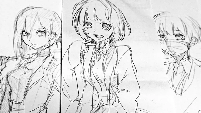 企画用のキャラが出来てきたけど、ちょっと変わるかも
色々設定考えるの楽しい 