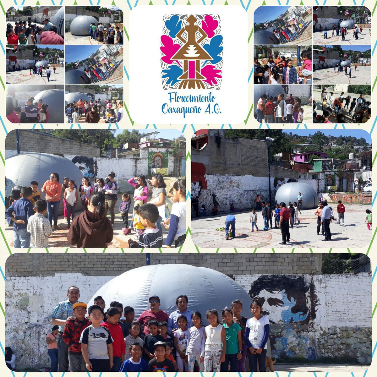 OaxFlore's tweet photo. Gracias a la Asociación #Guppi por compartir con el equipo #FloreOax la alegría de los pequeños los cuales disfrutaron y aprendieron con el #PlanetarioMovil #PorLaConvivenciaFamiliar https://t.co/xPbTQZtdh6