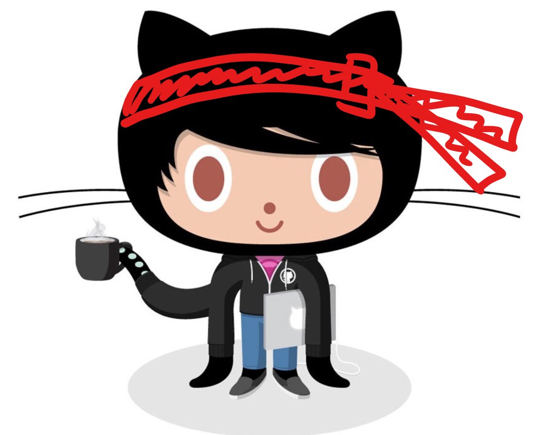 Git cat wearing a ninja cat banner