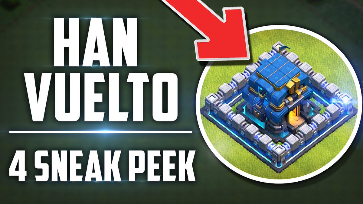 📢 4º SNEAK PEEK DE LA GRAN ACTUALIZACIÓN DE AYUNTAMIENTO 12‼️

1- REGRESAN LOS MUROS AZULES A CLASH OF CLANS 😍 
2- TALLER DE ASEDIO 🤔
3- NUEVOS NIVELES  DE FEFENSAS 💪🏽

🔁NO TE LO PIERDAS!! 👇🏽👇🏽

📺youtu.be/0SLNlUW5jiI