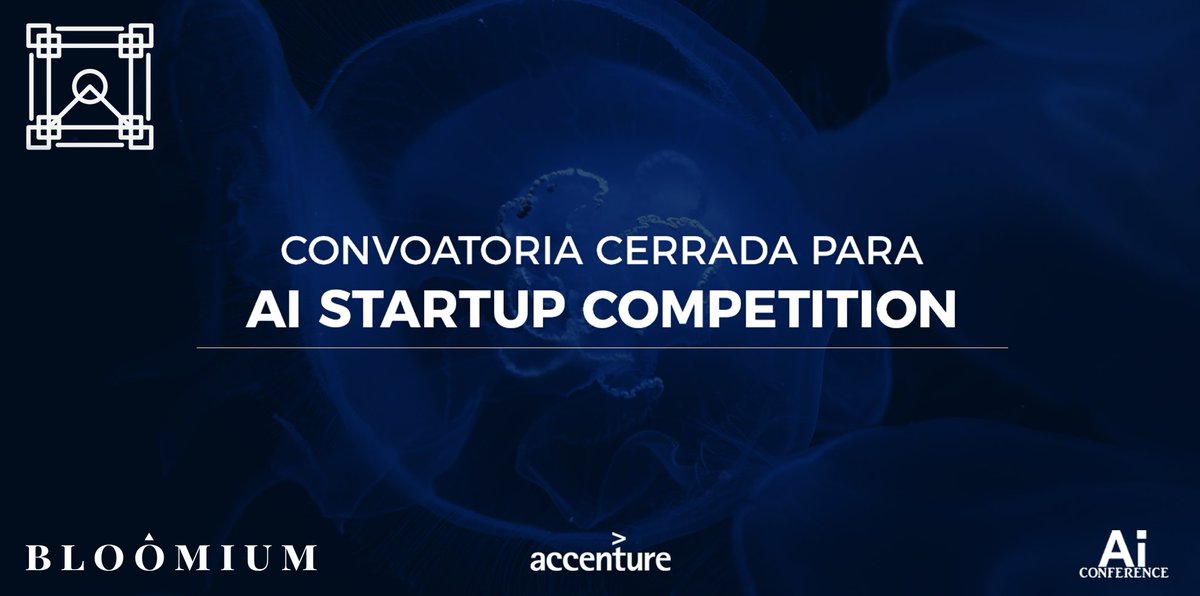 Bloomium's tweet photo. 💥Ya está cerrada la convocatoria de #AIstartupCompetition. ¡Muchas gracias a todos los participantes! Atentos porque próximamente anunciaremos los finalistas. 👏 https://t.co/YspgInr7Ux