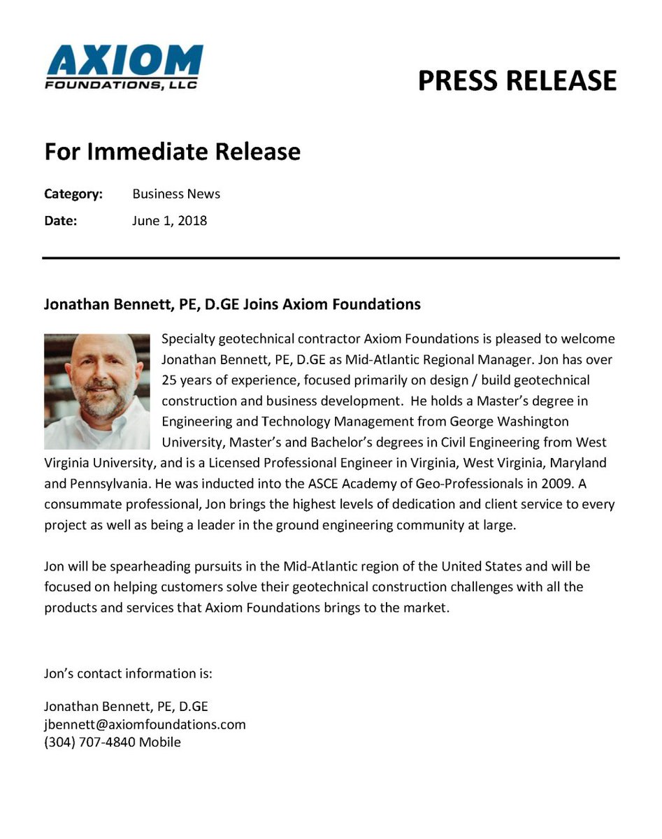 Axiom Foundations Welcomes Jonathan Bennett, PE, D.GE micropileman.wordpress.com/2018/06/04/axi…