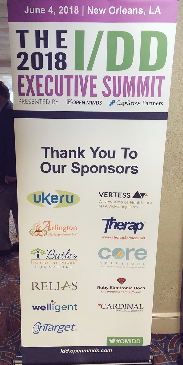 openmindscircle's tweet image. We’re just about ready to get started with the 2018 I/DD Executive Summit with @CapGrowPartners !