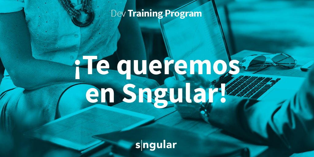 sngular's tweet photo. Últimos días para registrarte en el Dev Training Program de Sngular
https://t.co/UeY9RCFigE #developers #DEVTrainingProgram #TalentoSngular #SngularMéxico https://t.co/iPClE8Xp7Y