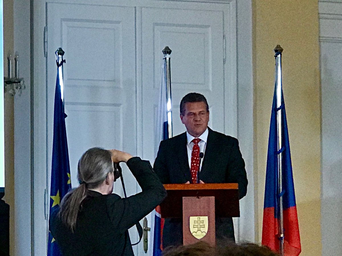 energi_adam's tweet photo. Maros Sefcovic, Vice President of the EC for Energy Union. More than 25% of the EU low carbon #energy comes from #nuclear Will play a crucial role also in the future as a safe and #lowcarbon energy source. @EU_Commission #ENEF18 https://t.co/bDpVKn0zIm