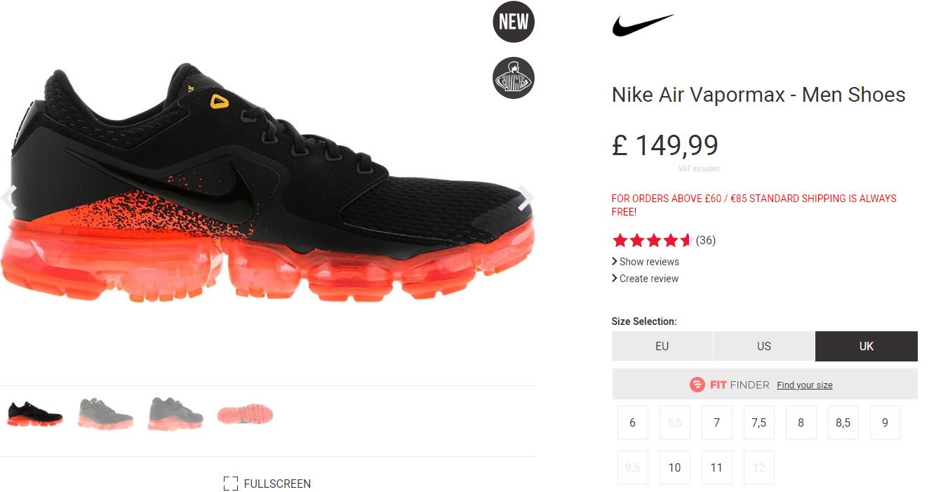 vapormax black footlocker