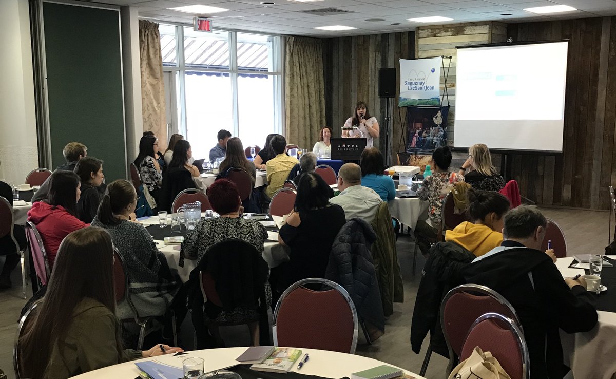 SaguenayLac's tweet image. Aujourd’hui, c’est à l’Auberge des Îles de Saint-Gédéon qu’a lieu le lancement de la nouvelle formation en accueil. De nombreux acteurs de l’industrie touristique sont attendus. #saglac #cestgeant