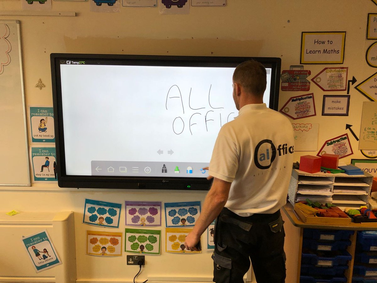 Another UK education customer happy with the provision and installation of their new interactive screens from the @AllOffice1 team.
Helping @CheshamPrep once again.
#interactivedisplays #interactivescreens #Education #futurevisuals #classroomdisplays