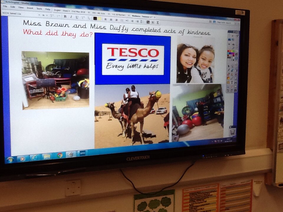 uptonclass6b18's tweet photo. Our value of the term is kindness. We were set a task to all complete random acts of kindness over half term and today we are telling the class about them. Here are photos of our acts of kindness, can you guess what Miss Duffy and I did? #Kind #Valueoftheterm https://t.co/3JcFE7WwFC