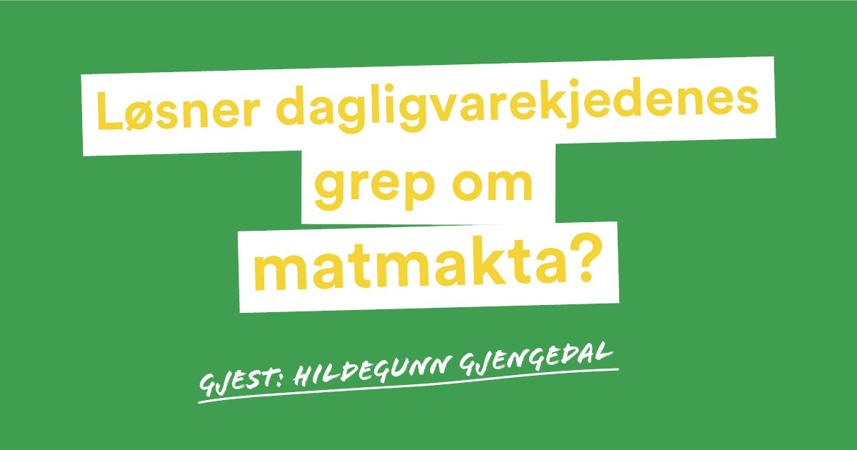 Landbrukssamvir's tweet photo. Ny episode av #Landbrukspodden ute nå! Hildegunn Gjengedal fra @NorgesBondelag og @Hedstein snakker om #matmakt https://t.co/VQzjoS5GEh
