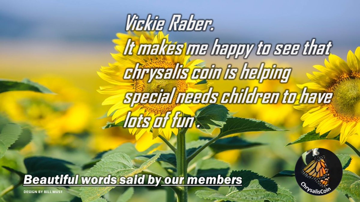 #Chrysalis Coin, is a new breed of token, using blockchain technology and leading the way to a new kind of #fundraising.

Chrysalis goal is to Empower #youth sports so that no-one sits on the sidelines because of a disability.
#cryptocurrency #ERC20 #fundraising #bitcoin #charity