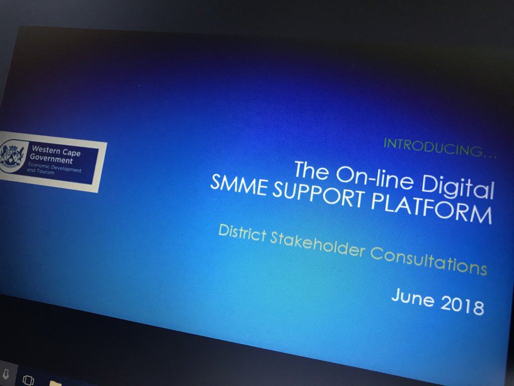 NathanErasmus's tweet photo. #WCapeDigitalOpportunities #WCapeDigitalEconomy District SMME stakeholder consultation in preparation for an exciting platform #Gamechanger https://t.co/T2Ty4OgyoT