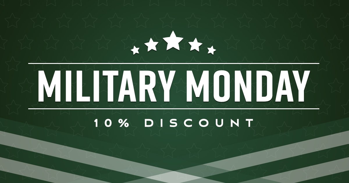 Today, it's Military Monday at the Oliver Gospel Thrift Store! Stop by to receive your 10% military discount as our thanks for your service.