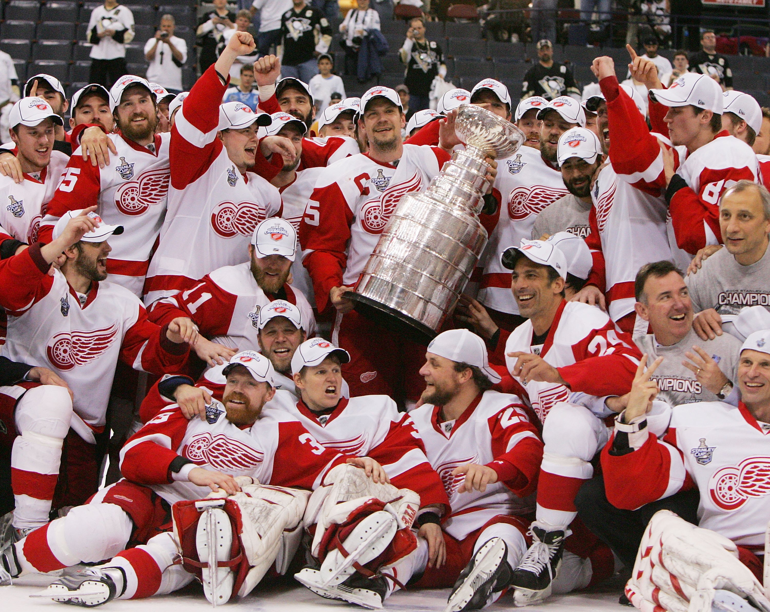 2008 Stanley Cup Champs  Detroit red wings, Red wings hockey, Detroit red  wings hockey
