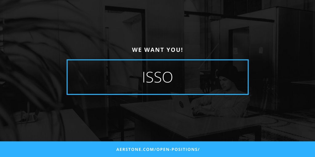 Aerstone is looking for ISSO to support SA&amp;A accreditation activities.  Clearance required.  Apply today! aerstone.bamboohr.com/jobs/view.php?… #dcjobs #stlouisjobs #ISSO #cybersecurity #cybersecurityjobs