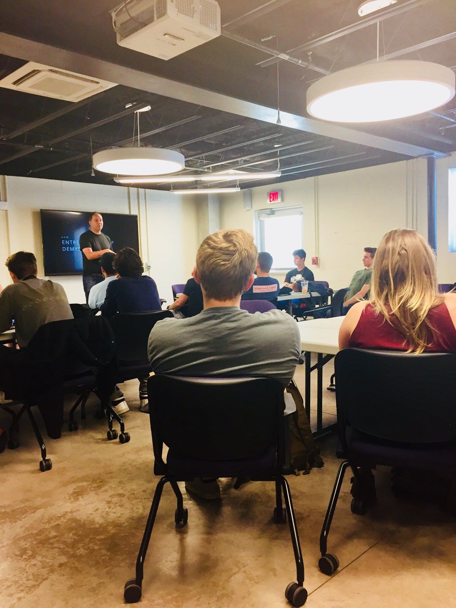 JMUGCFE's tweet photo. The 2018 Summer Accelerator cohort is finally here! #woo #summeraccelerator #startup #entrepreneurship #jmu https://t.co/2sf2BDthY2