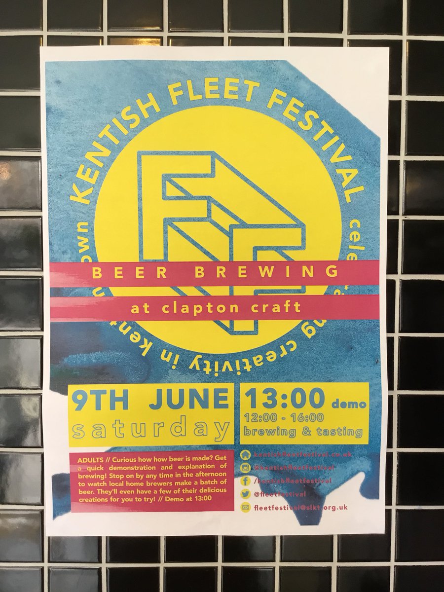 Join us this Saturday for the <a href="/FleetFestival/">Fleet Festival</a> in Kentish Town. We will do a live brew in the shop between 12:00-16:00 and giving you tasters. At 13:00 there will be a talk on how you can start home brewing yourself. 
#FleetFest18 #HomeBrewing #KentishTown