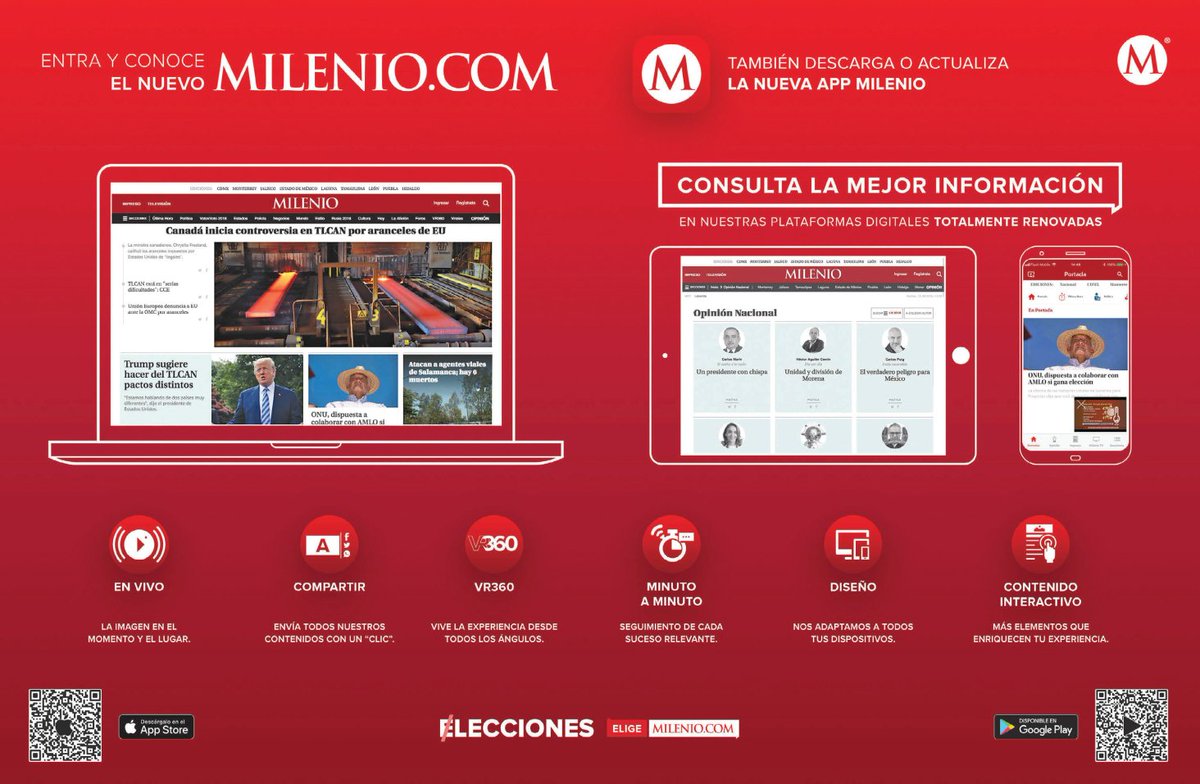 Milenio's tweet photo. Entra y conoce el nuevo  https://t.co/54nVEQIoVW 📰 💻 https://t.co/N7oHExB4bZ
