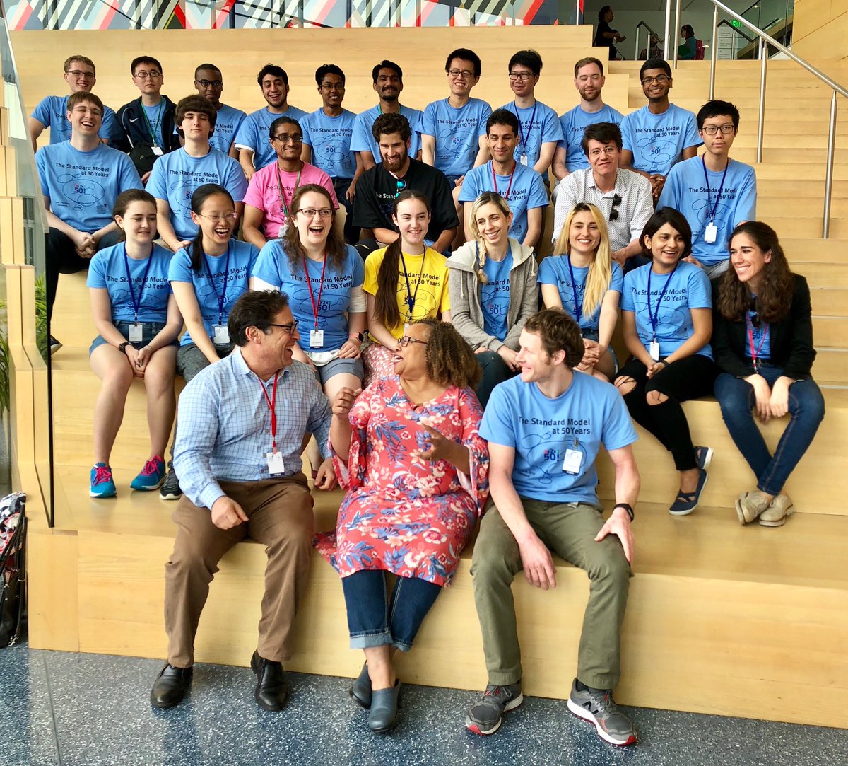 So proud of our wonderful corps of student volunteers headed up by Allen Foster and Betty Gaffney. These guys functioned like a cheerful, well-oiled machine at the Standard Model celebration. Catch the livestream: case.edu/livestream/s1/… #CWRU