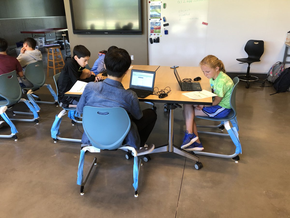 TechieLebron's tweet photo. Summer camps at Walker are great fun! In Coding camp, campers are learning to write their own App. @TheWalkerSchool #summerCamp https://t.co/6cNZs3vfmL