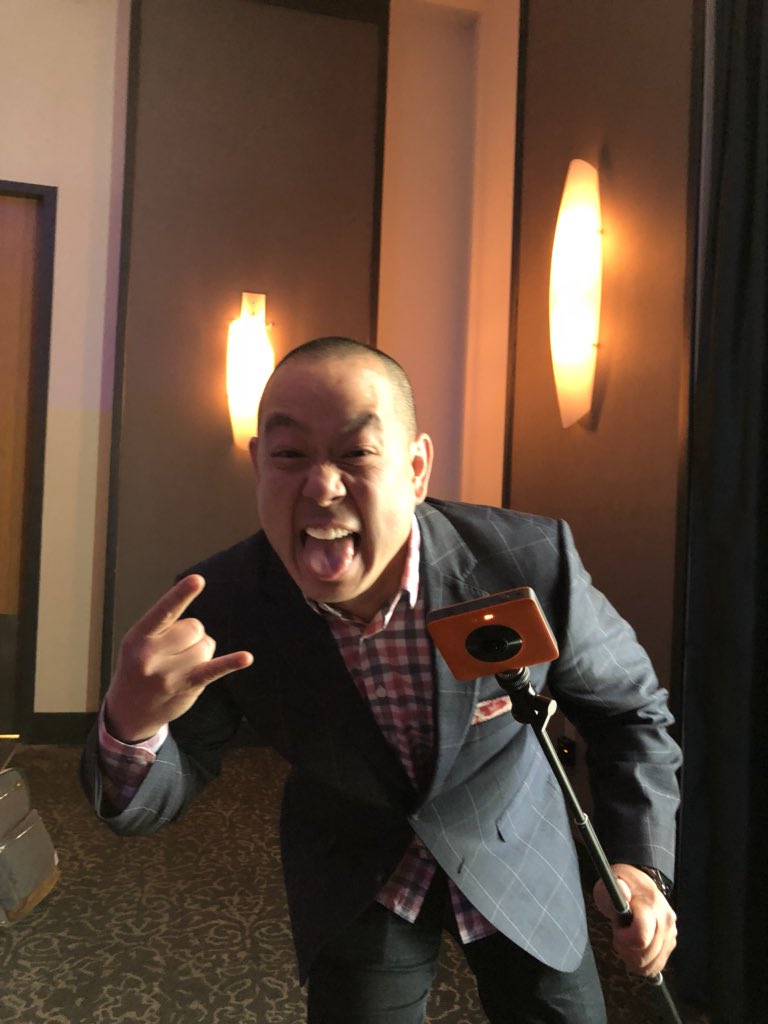 sdorfman's tweet image. #CMISocial Eugene Lee, head of media, having a devil of a good time! #leadership #comeworkwithCMI
