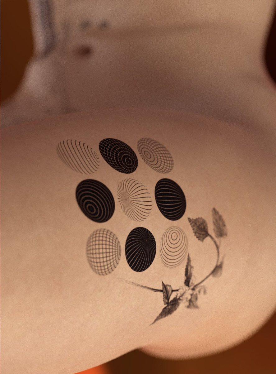 Unveiling some parts of my new skin texture after a special ink treatment 🕊️🌐✨🖥️🔋