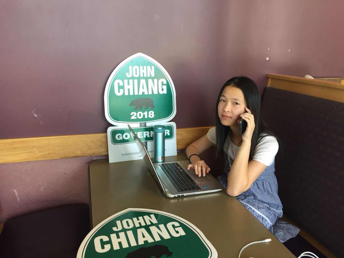 AsianDems's tweet photo. Phone bank afterwards in Sunnyvale, CA. Very proud of those second generation of young junior & senior high school kids, Chinese, Filipino & Indian Americans helping to elect @JohnChiangCA the best California gubernatorial candidate in 2018! #John4Governor #CAPrimary #June5 https://t.co/Hs2ZYUm7yW