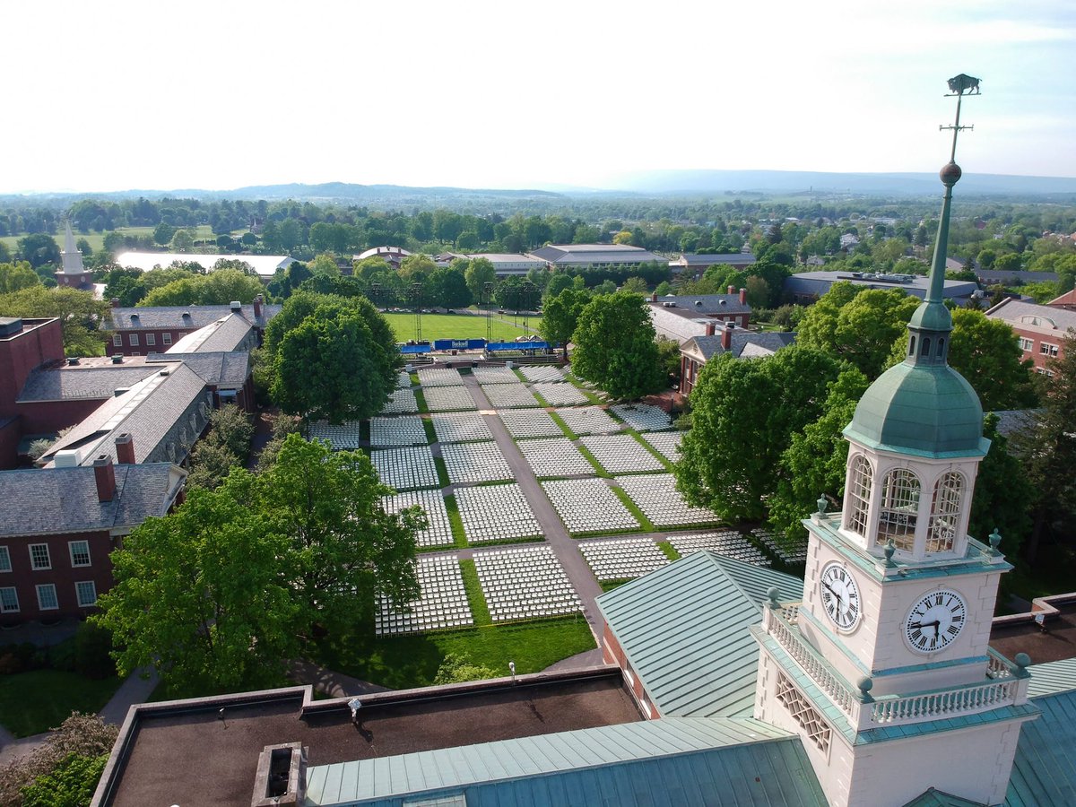 BucknellU's tweet photo. Check out these incredible aerial photos of the Quad set up for the #Bucknell2018 commencement by Brian Picarillo ‘18! Thanks, Brian! 💙🧡 https://t.co/AWdvM6VOFm