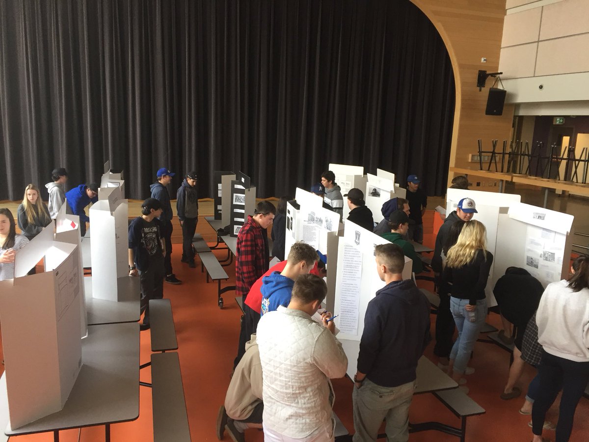 CPAMrWeber's tweet photo. @CPAHighSchool O2 students’ career fair. They went to job shadows, researched a career and created the fair!  They rocked it! #O2CPAcareerfair https://t.co/8XVfIZkIVz