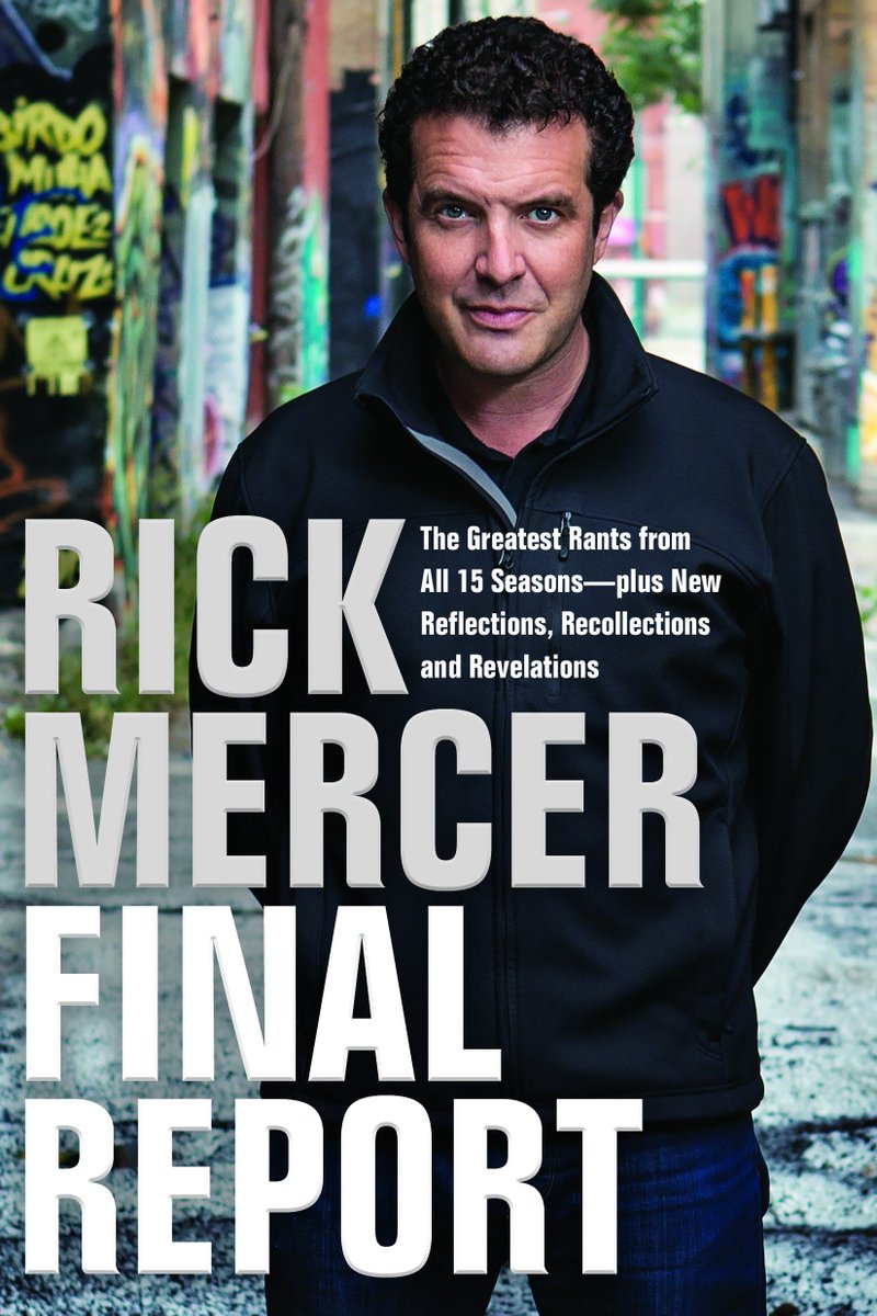 rickmercer's tweet photo. This Fall take me to bed wth you. I look great on a night stand. Proud to reveal the cover of my new book, Final Report. Out Nov 6 from @doubledayca. Pre-order here: https://t.co/C3UBzc90Ox  Retweet &amp; tell two friends. #CdnPoli #RickMercerFinalReport https://t.co/vAEnEwicEr