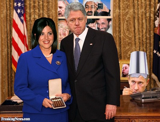 Rapist Bill Clinton gets mad when questioned about Monica Lewinsky
