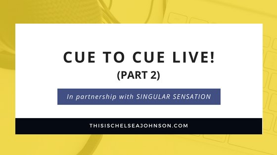 Cue To Cue LIVE! (Part 2 ) In partnership with <a href="/Sing_Sensation/">SINGular Sensation</a> ! 🎧❤️
Listen 👇👇👇
thisischelseajohnson.com/98/
#cuetocue #podcast #OpenMic