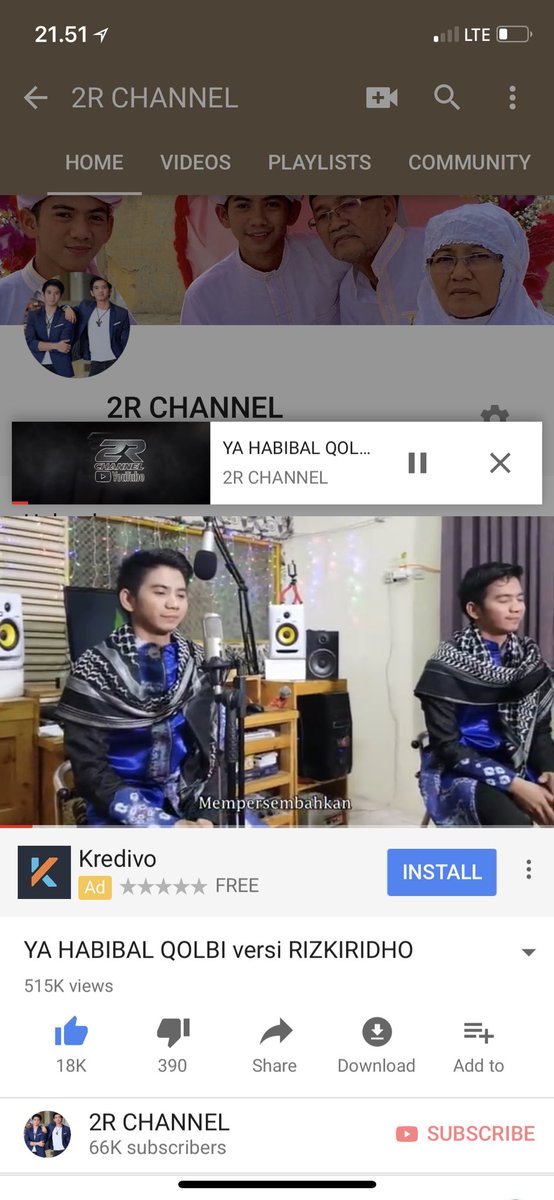 #JODARizkiRidhoDiIRamadhan 
Jgn lupa yuk sambil nunggu tampil iki idho, kita buka dlu yah link YouTube “2R CHANNEL” => youtu.be/49Yn1u10wqs